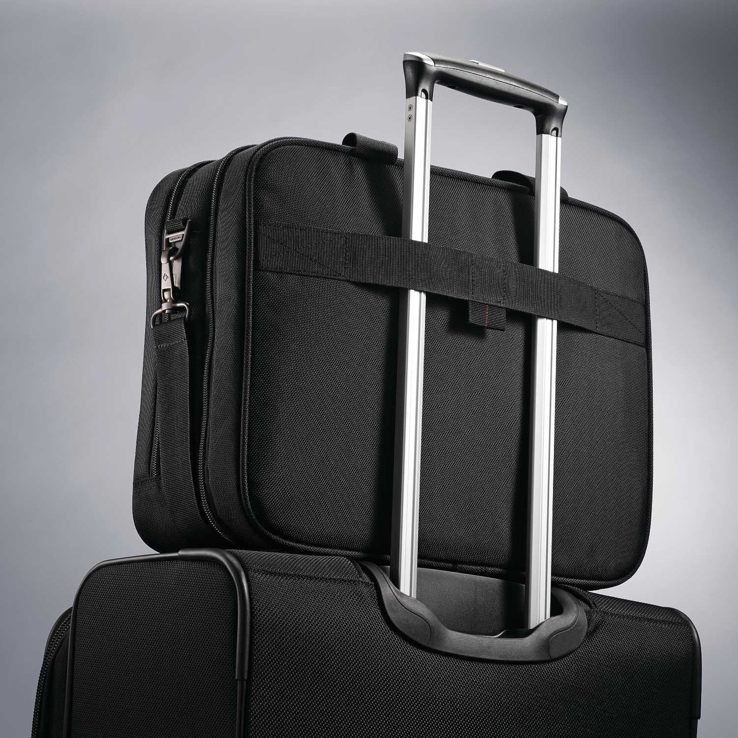 Samsonite Xenon 3.0 Gusset Check-Point Friendly Tech Locker Brief, Black, Double Gusset