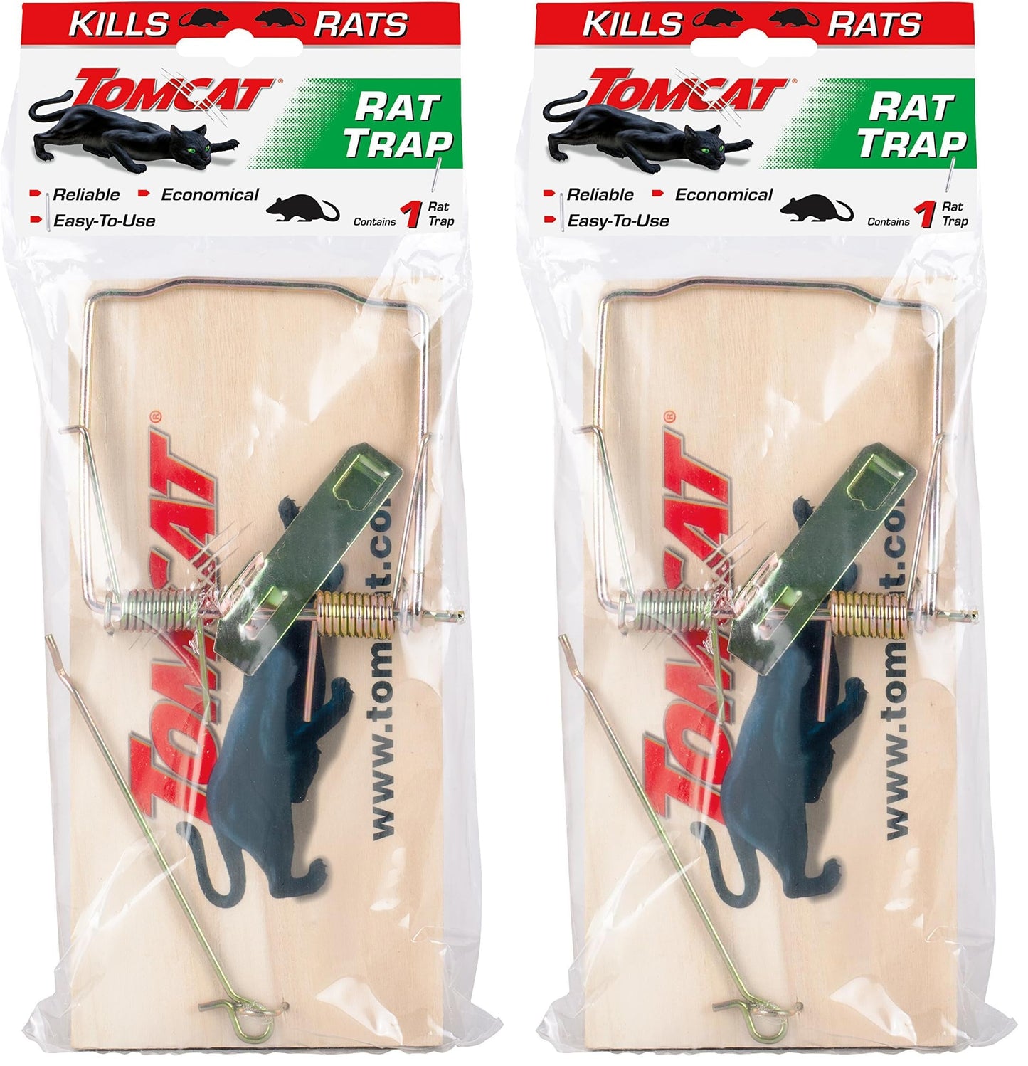 Tomcat Rat Trap (Wooden), 1 Trap (Pack of 2)