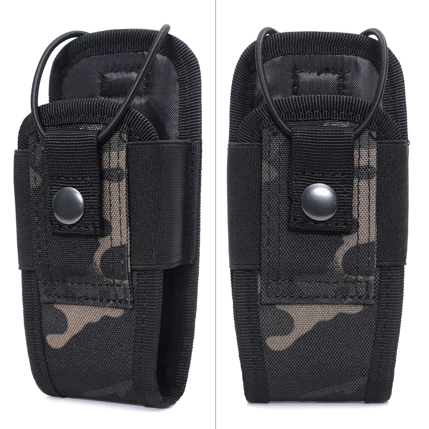 Tactical Molle Radio Holster Holder Case Military Heavy Duty Pouch Bag for Duty Belt & Vest, Universal Radio Case Two Way Radio Holder Pouch, Nylon Holster Accessories, Adjustable Storage