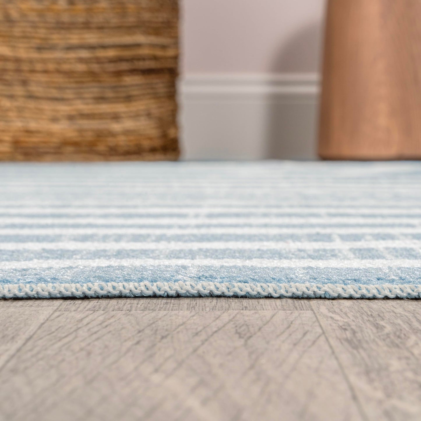 JONATHAN Y Machine Washable Blue/Cream Indoor Area Rug 3X5 ft, Maze Abstract Two-Tone Low-Pile for Living Room, Bedroom, Kitchen, Office, Easy-Cleaning, Pet-Friendly, Non-Shedding WSH309A-3