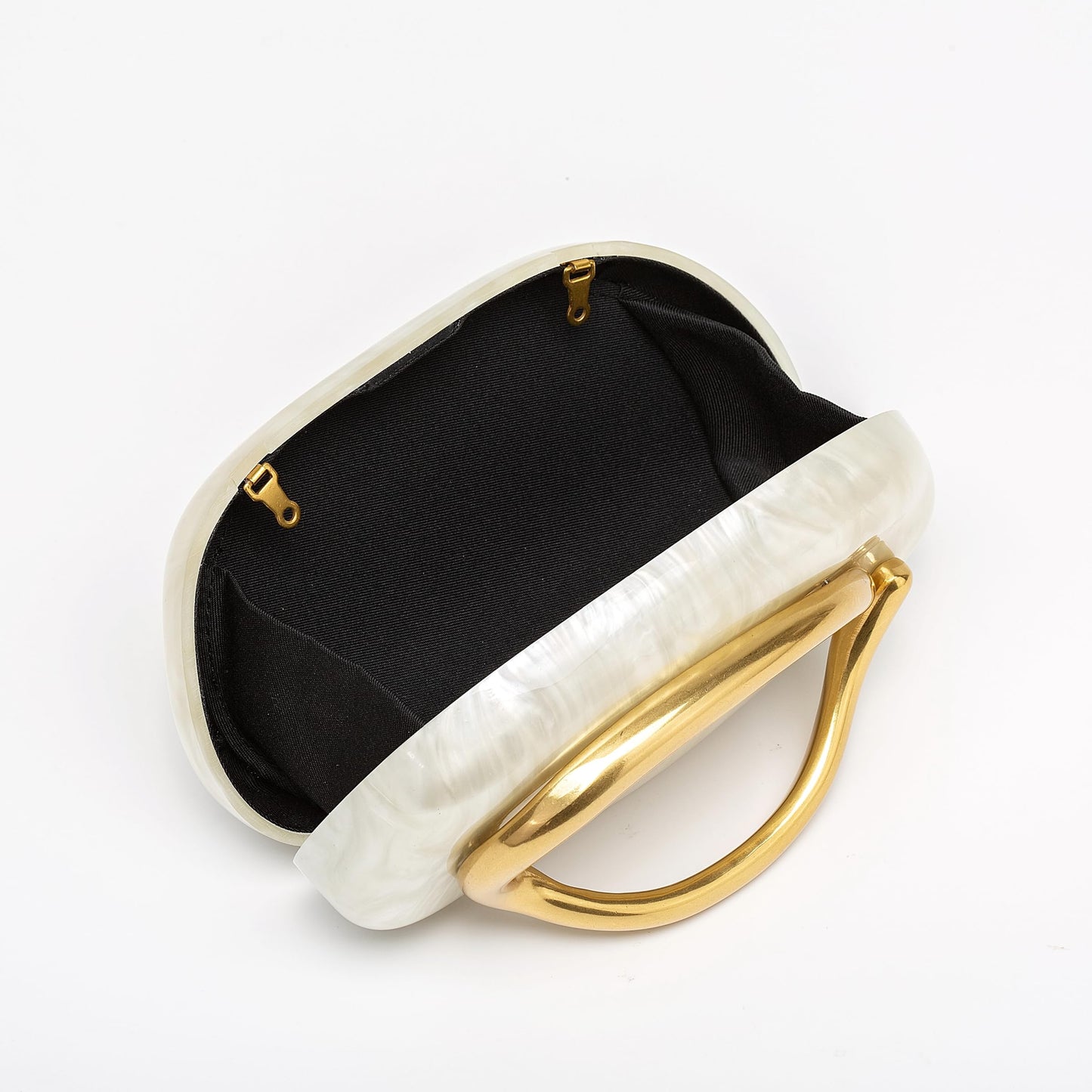 dassymia Clutch Purses for Women Acrylic Evening Handbags for Wedding Party Crossbody Shoulder Bag Trendy, Acrylic Pearl white