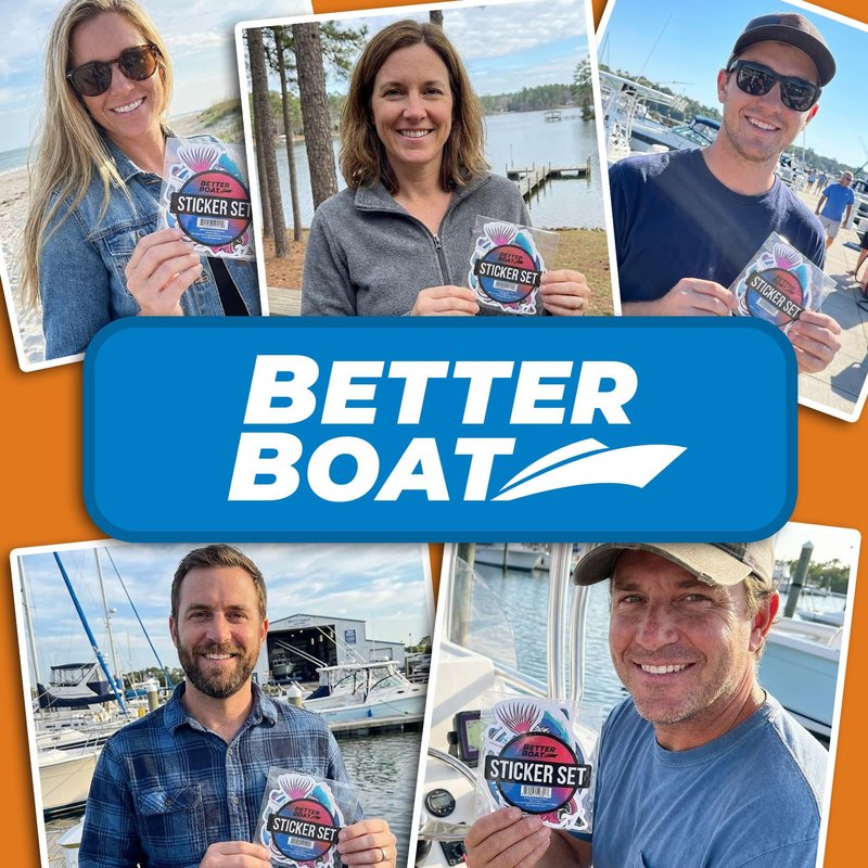 Boating and Fish Stickers for Adults Better Boat Stickers and Decals for Men or Women Funny Fishing or Boater Waterproof Vinyl Decal Sticker Packs