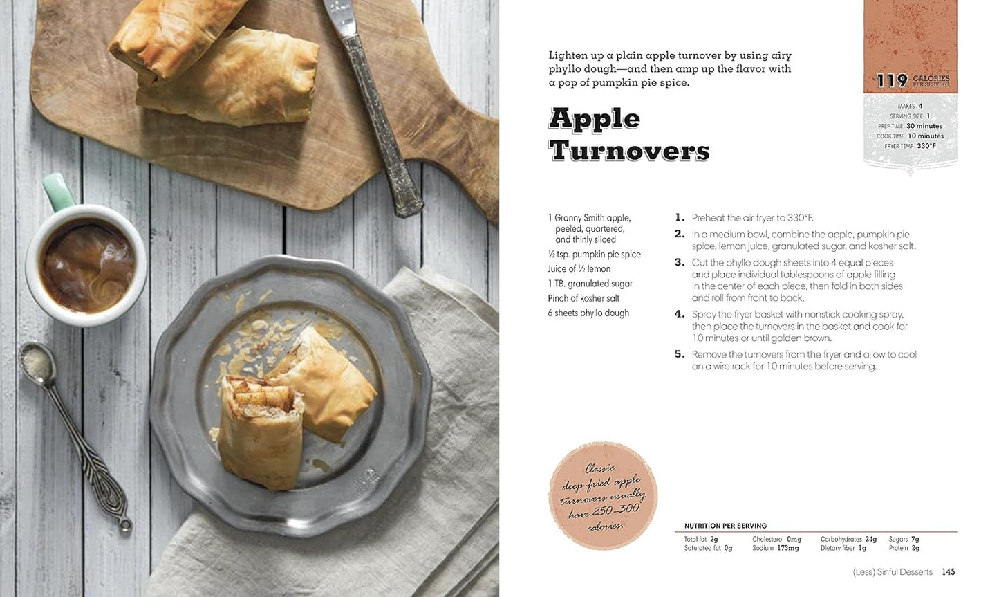 Healthy Air Fryer Cookbook: 100 Great Recipes with Fewer Calories and Less Fat (Healthy Cookbook)