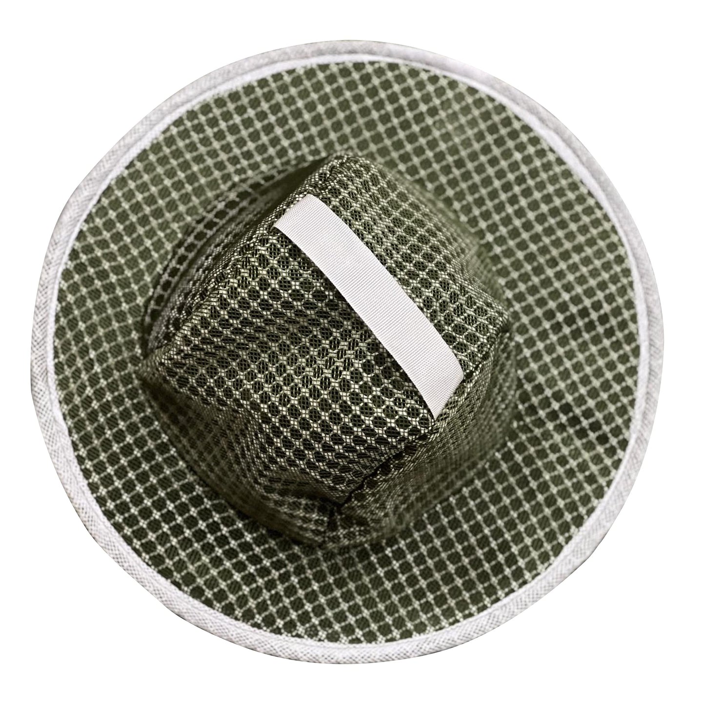 Massive Bee Store Three Layer Ventilated Beekeeping Veil in Round (3-Layer Hat, Olive Green)