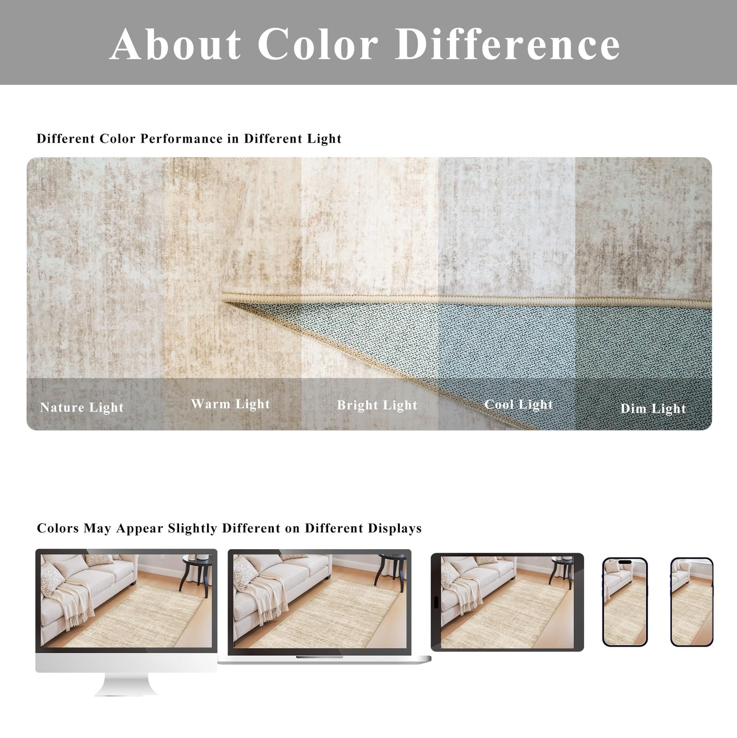 Washable 3x4 Hallway Runner Rug: Abstract Soft Entryway Doormat Water-Resistan Bathroom Kitchen Carpet with Non-Slip Backing Modern Living Room Bedroom Dining Room Decorative Carpet(3x4,Warm/Beige)