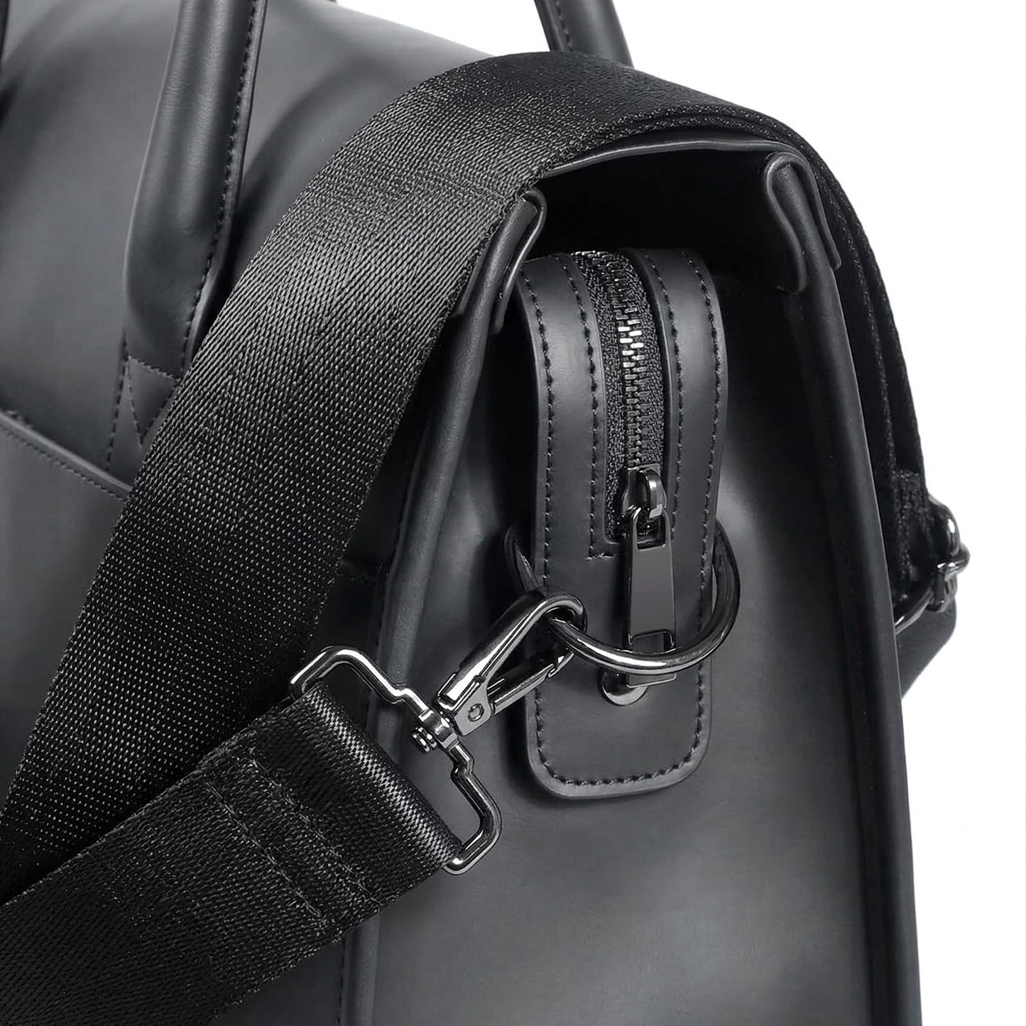 MONAHITO Laptop Briefcases Bag for Men - Vegan Leather Messenger Satchel Office Bags for Men with Shoulder Strap