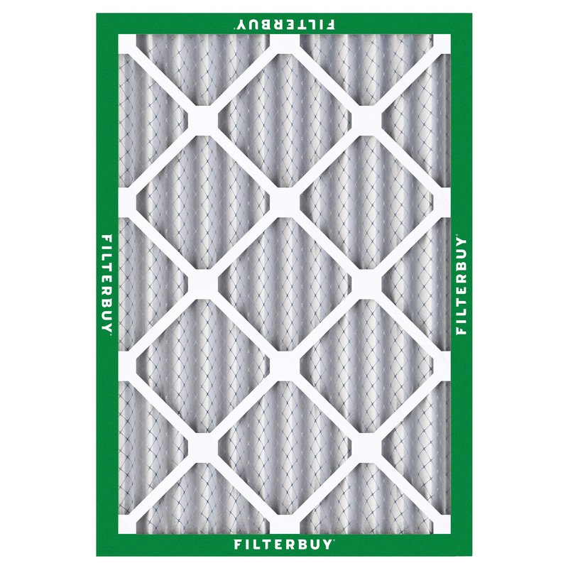 Filterbuy 24x30x2 Air Filter MERV 8 Essential Dust & Allergy Defense (2-Pack), Electrostatic Pleated HVAC AC Furnace Filters Replacement, Made in USA (Actual Size: 23.50 x 29.50 x 1.75)