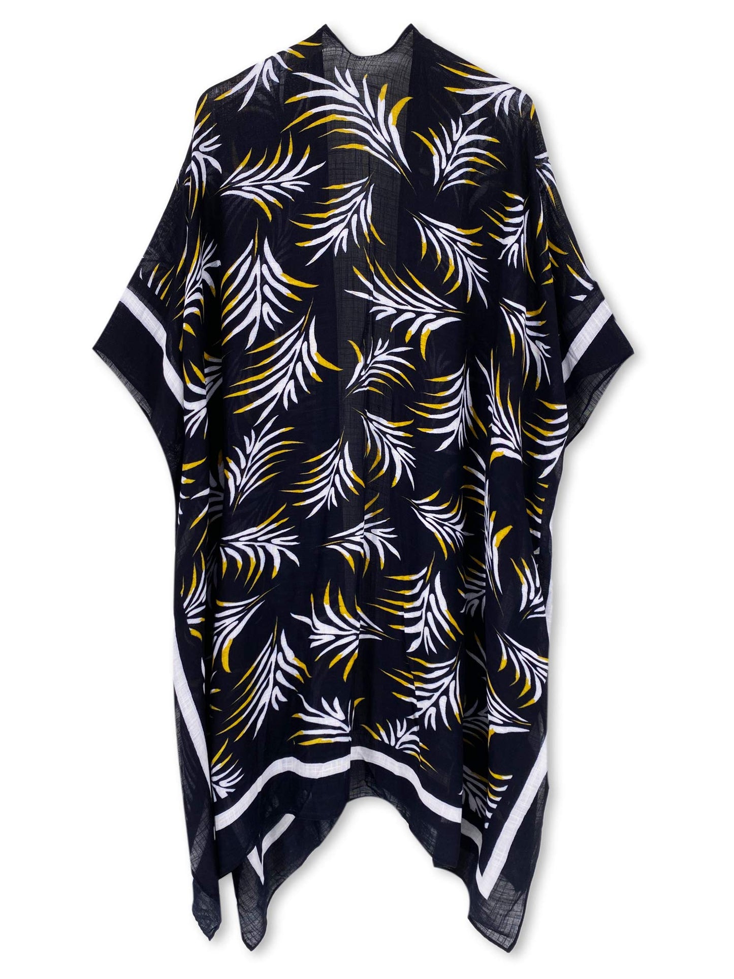 Moss Rose Women's Beach Cover up Swimsuit Kimono Cardigan with Bohemian Floral Print