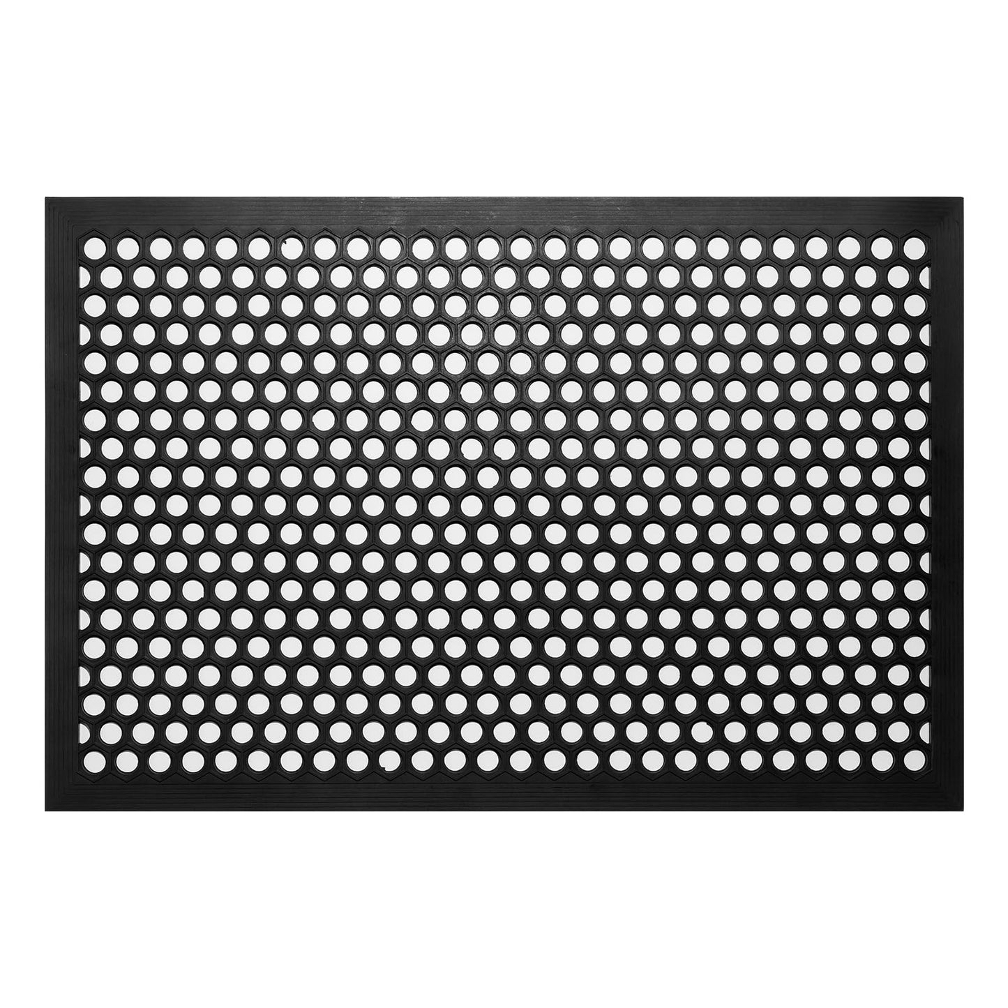 BEHERO Rubber Outdoor Mat, 36 x 24 inches Anti Fatigue Rubber Floor Mats, Non-Slip Front Door Mats Entrance, Heavy Duty Pool Mat Outside for Entryway