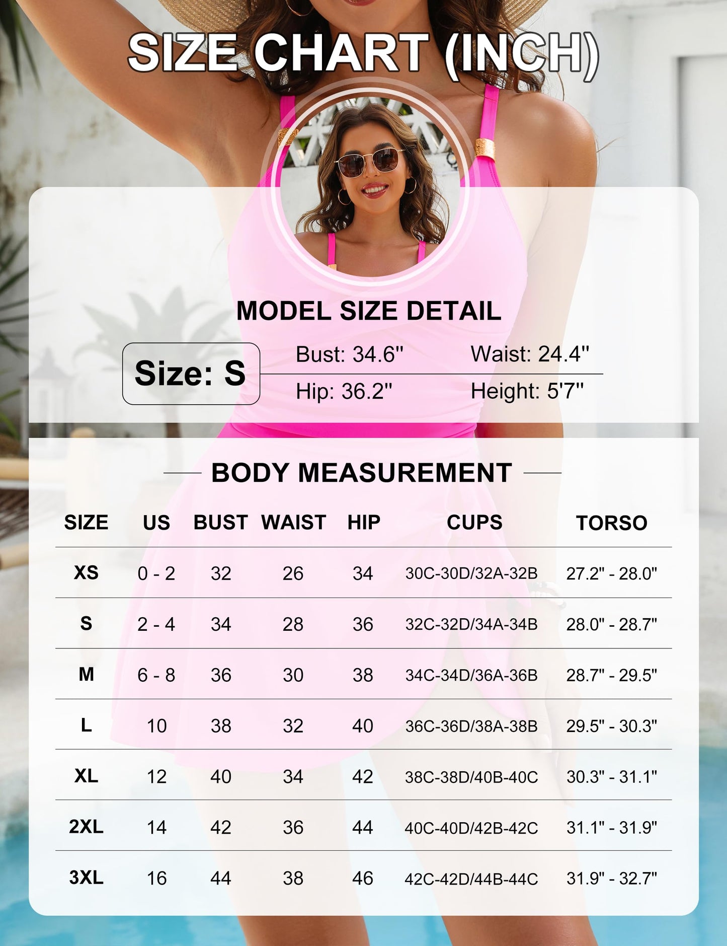 Blooming Jelly Womens Tummy Control Swim Suits Modest One Piece Swimsuits Curvy Modest 2026 Swim Dress (XXL, Haze Blue)