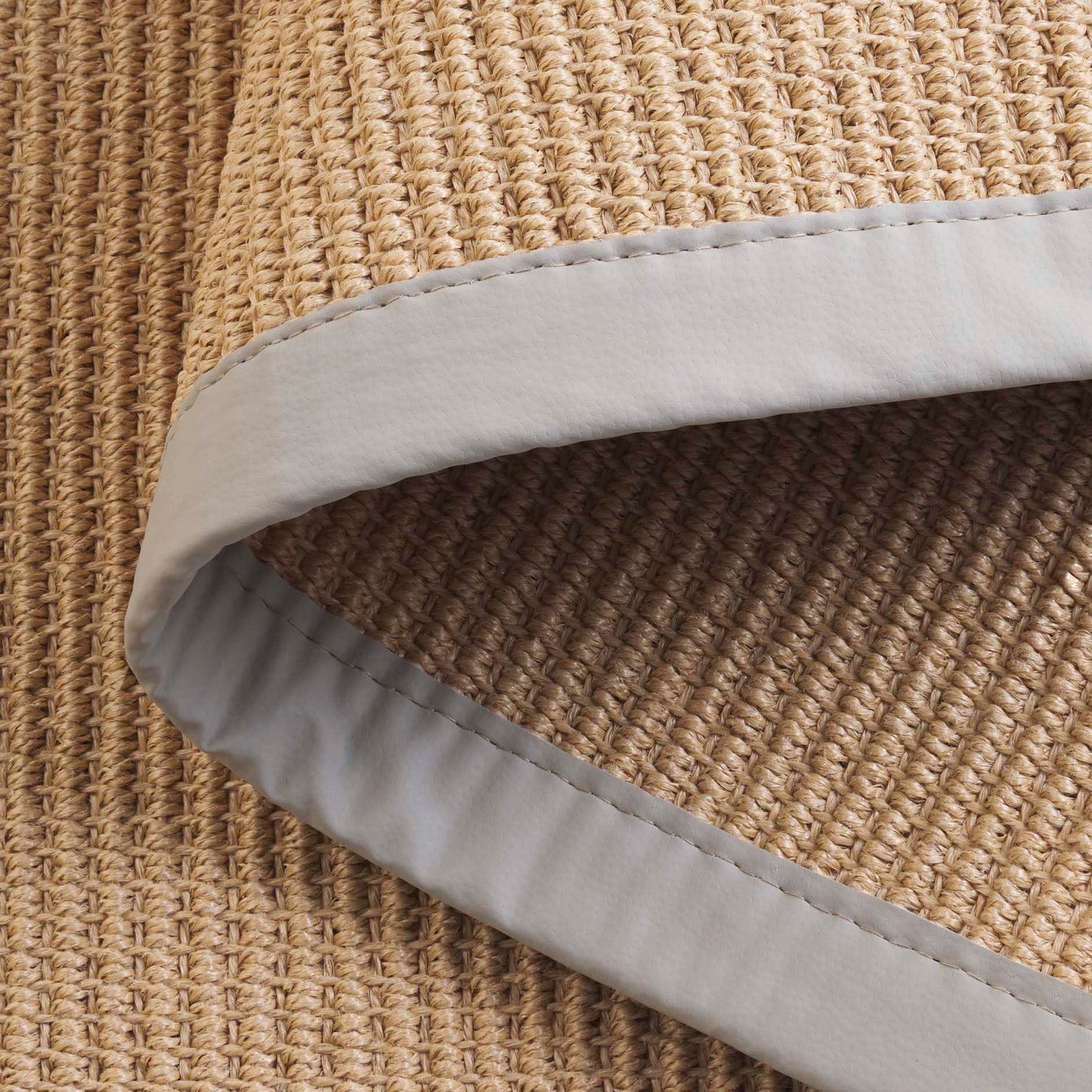 SAFAVIEH Washable Rug Outdoor Napa Faux Sisal Collection - 6' x 9', Maize & Beige, Non-Shedding & Easy to Clean, Ideal for Patio, Backyard, Mudroom (NFS109B)