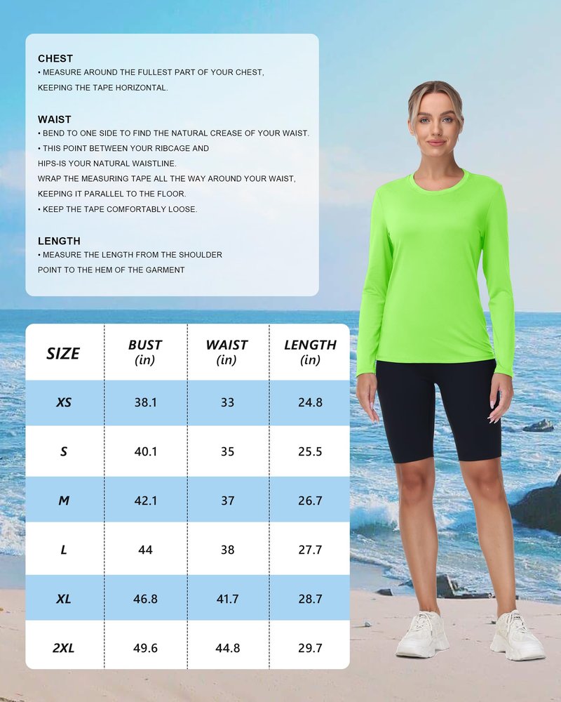 isnowood Women's Sun Protection Long Sleeve Shirts, UPF 50+ UV Swim Rash Guard Shirt, Lightweight Workout Hiking Running Tops