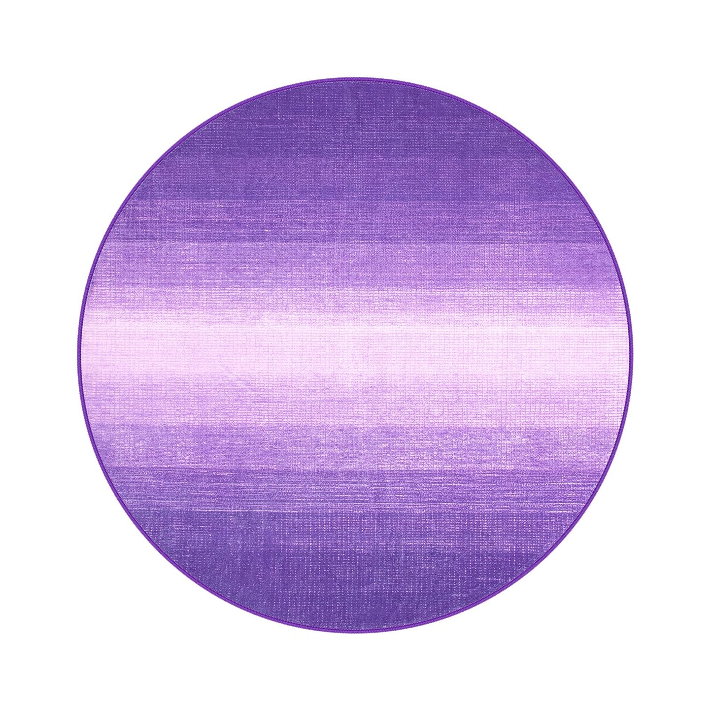 Wonnitar Modern Ombre Round Rugs 4ft, Washable Purple Bedroom Round Area Rug, Non-Slip Soft Circle Bathroom Throw Carpet, Gradient Low Pile Floor Mat for Bedside Entry (Purple, Round 4ft)