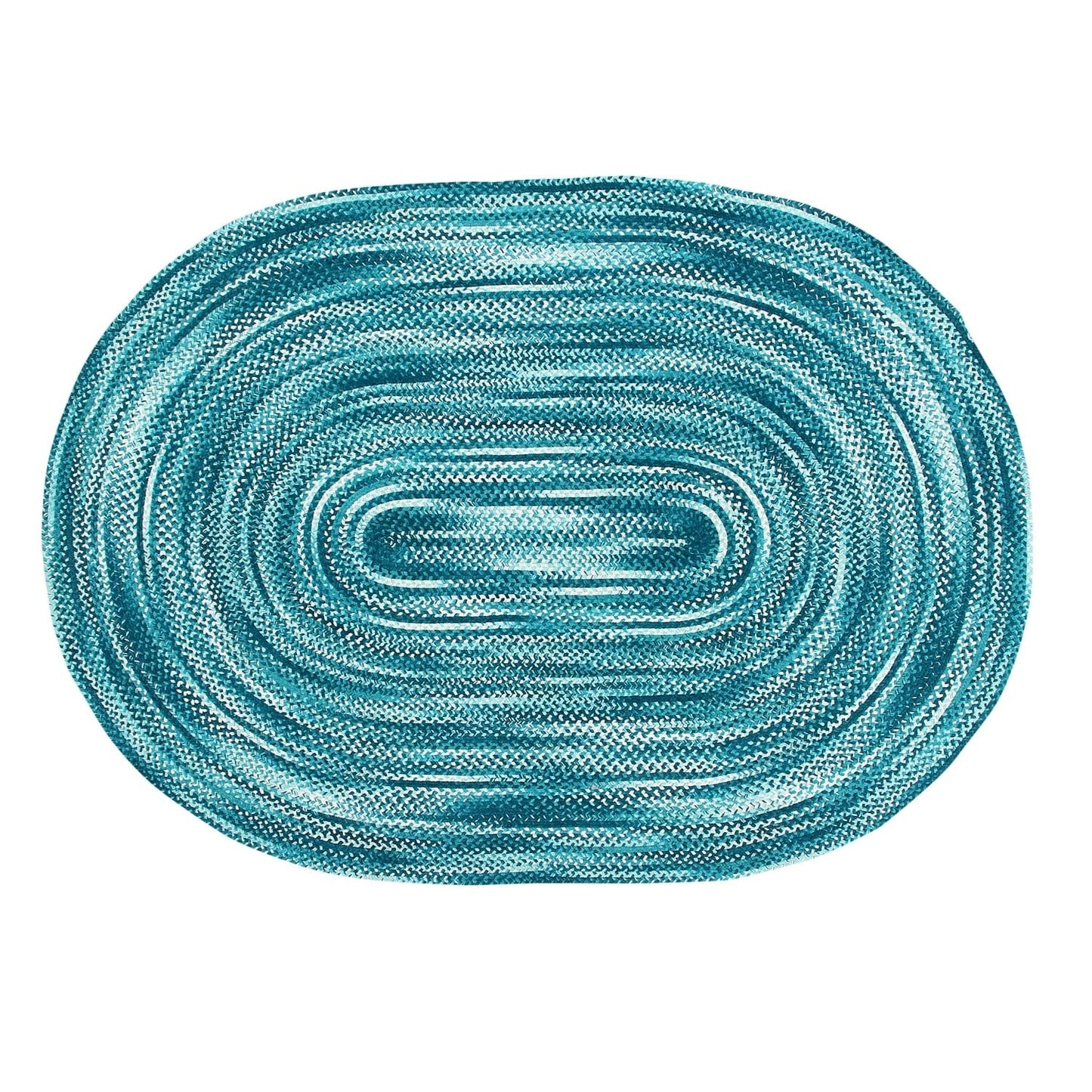 Better Trends Ombre Braided Area Rug, 36" x 60" Oval, Reversible and Durable, 100% Soft Cotton Chenille, Ideal for Living Room, Bedroom, Ergonomic Comfort Standing Braided Mat - Beige