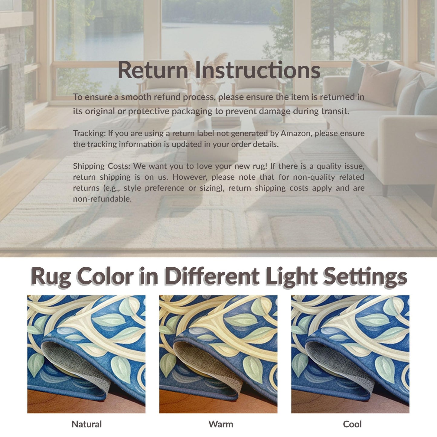 Design&I Low Pile Flatwoven Area Rug 8x10, Colorful Puzzle Mosaic with Interlocking Shapes and Bold Lines, Machine Washable, Stain Resistant Indoor Rug for Living Room, Bedroom, Non Slip(Blue, 8x10)