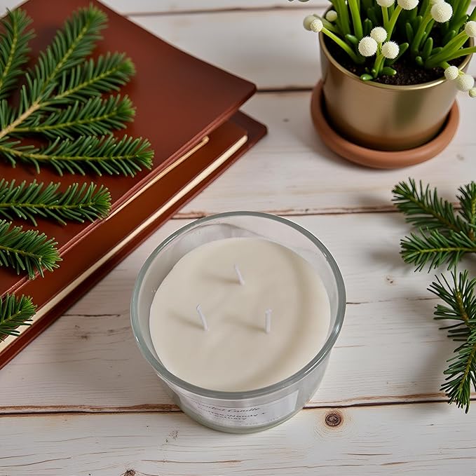 Premium 3-Wick Scented Candle 420g, Jar Aromatherapy Candle Birthday Gifts for Men and Women, Long Lasting 50H, Soy Wax Natural Essential Oil Blend for Home Office Spa (Coffee+Woody+Leathery)