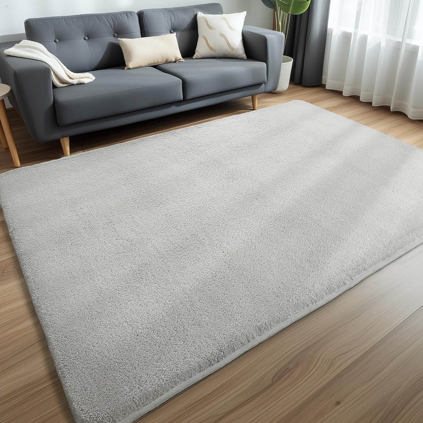 Sour Lemon 8x10 Area Rugs for Living Room, Soft Large Area Rug Fluffy Rugs for Bedroom,Machine Washable Area Rug Non Slip Carpet Rug for Living Room Playroom Kids Room Home Decor