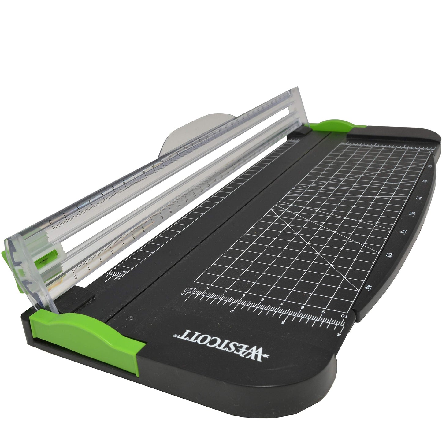 Westcott Paper Cutter 12" Paper Trimmer Scrapbooking Tool, Black
