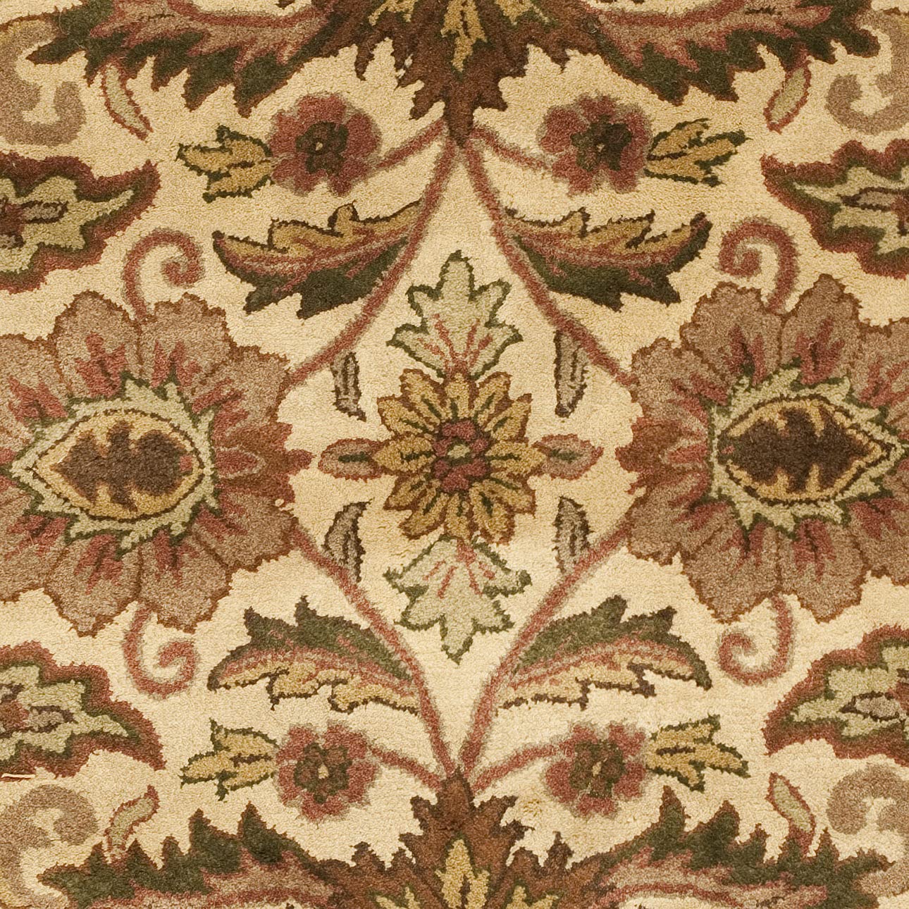 SAFAVIEH Classic Collection 7'6" x 9'6" Oval Cream / Cream CL239A Handmade Traditional Oriental Premium Wool Area Rug