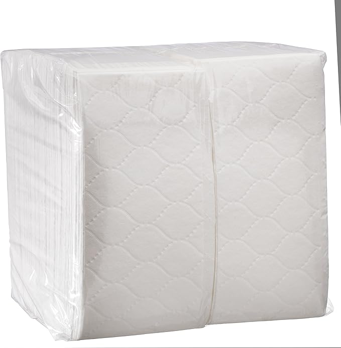 100 Count White Luxury Linen-Feel Paper Towels, Soft And Absorbent Cloth-Like