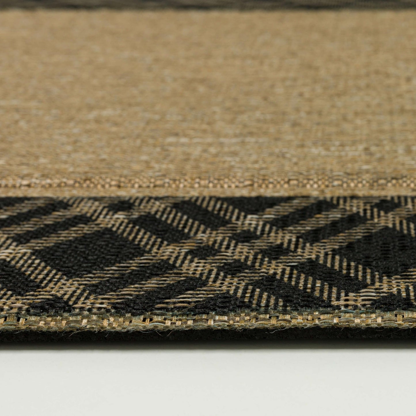 Mohawk Home Plaid Border Casual Geometric Tan 2' X 3' Door Mat Perfect for Garage, Porch