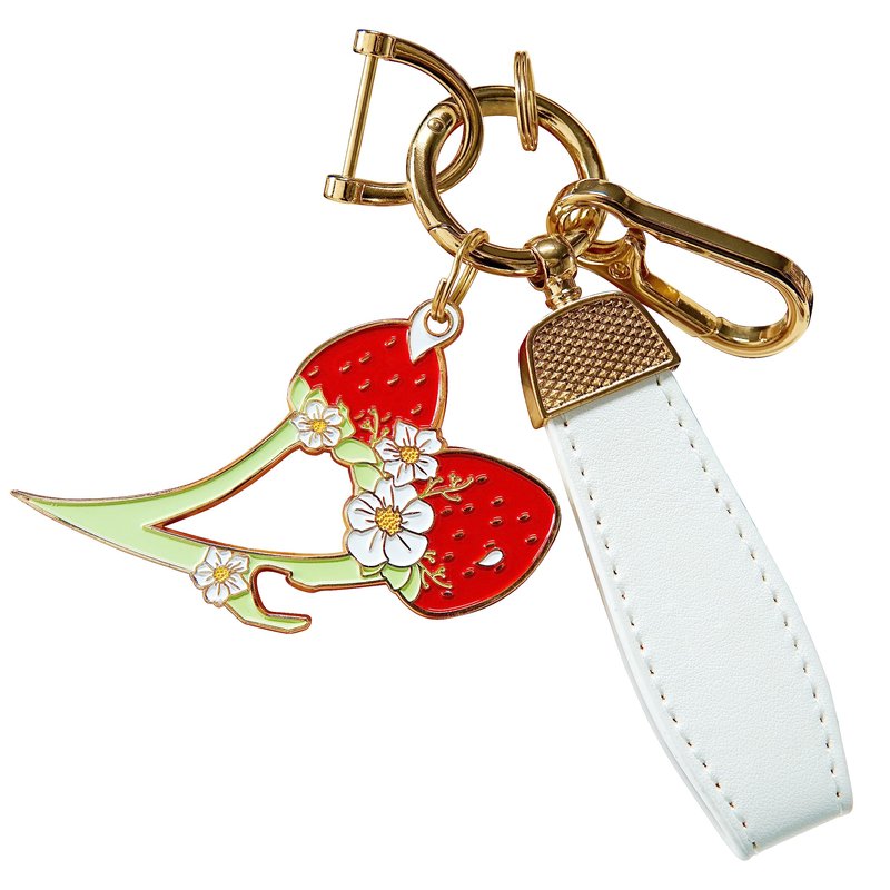 MALTERZER Keychain Safety for Women Self Defense Strawberry Key Chain Accessories Set