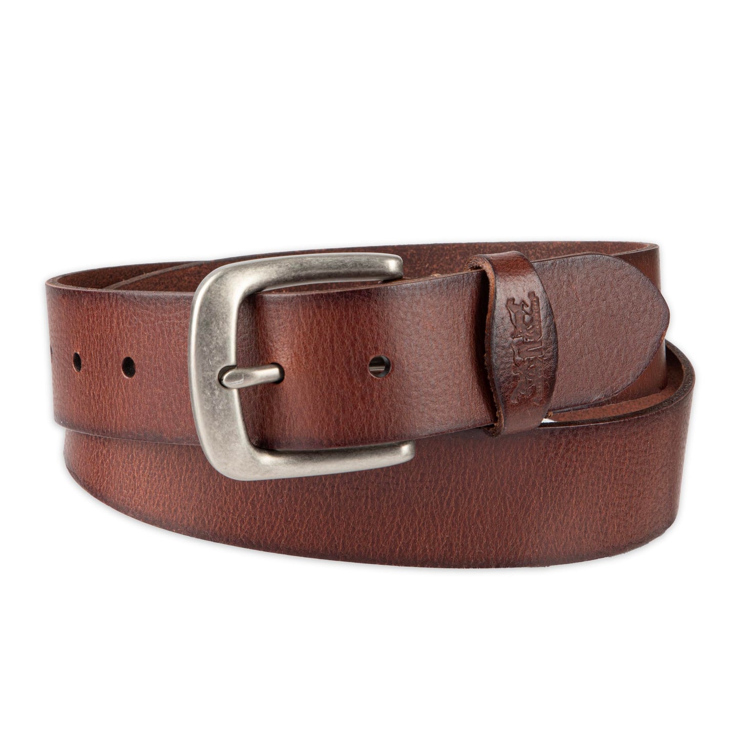 Levi's Men's Casual Leather Belt, Tan Burnish, Large (38-40)