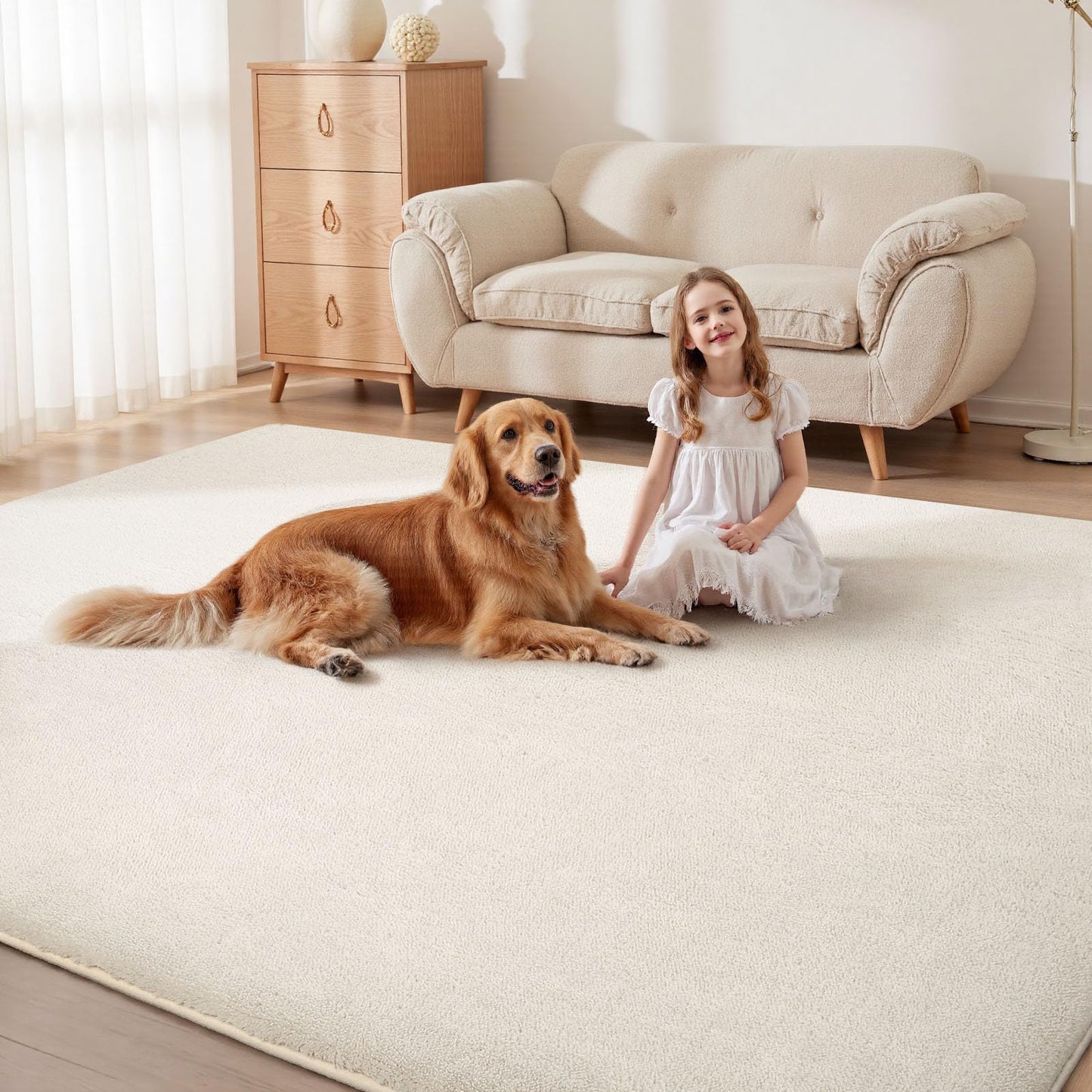 Sour Lemon 4x6 Area Rugs for Living Room, Soft Area Rug Fluffy Rugs for Bedroom,Machine Washable Area Rug Non Slip Carpet Rug for Living Room Playroom Kids Room Home Decor
