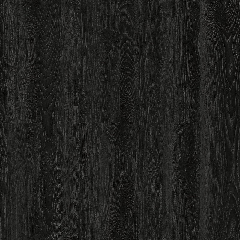 ATOPOSE Black Peel and Stick Floor Tile Waterproof | 36 - Pack 54Sq.Ft | Wood Vinyl Flooring - Nero | Easy DIY Installation for Living Room Kitchen Tool Storage Rental Friendly Basement