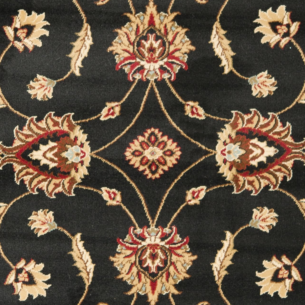 SAFAVIEH Lyndhurst Collection Accent Rug - 4' x 6', Black & Ivory, Traditional Oriental Design, Non-Shedding & Easy Care, Ideal for High Traffic Areas in Entryway, Living Room, Bedroom (LNH553-9012)