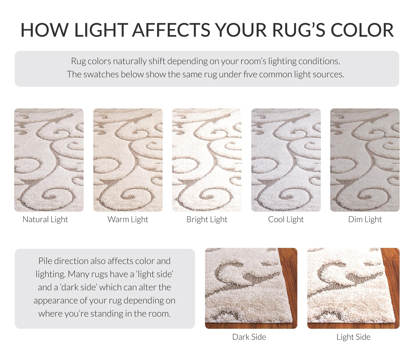 SAFAVIEH Florida Shag Collection Accent Rug - 3'3" x 5'3", Cream & Beige, Scroll Design, Non-Shedding & Easy Care, High-Low Plush Pile, Ideal for Living Room, Bedroom, Dining Space (SG455-1113)