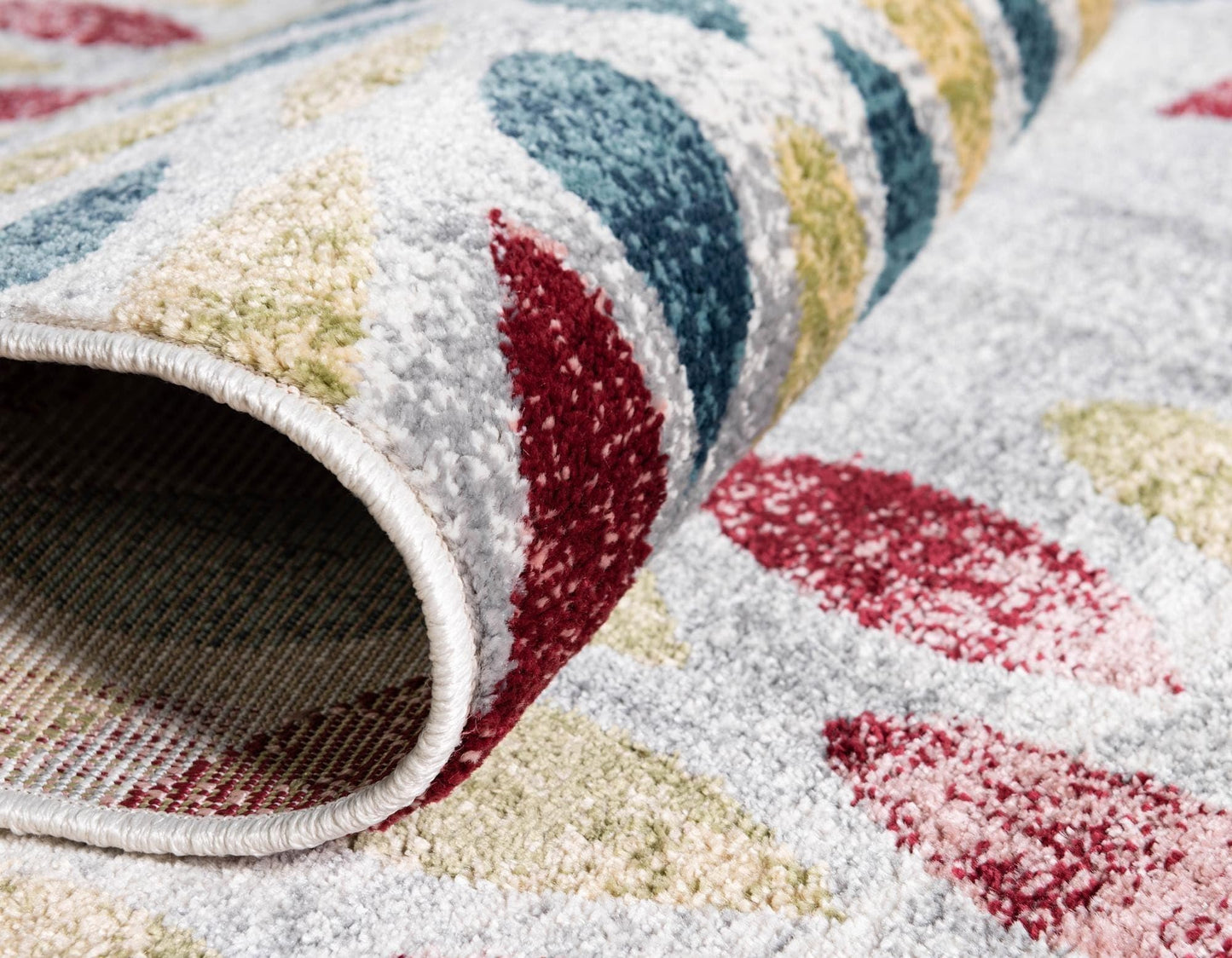 Rugs.com - Charleston Rug – 6 Ft Runner Multi Modern Floral Easy-Clean Rug – Perfect for Hallways, Kitchens, and Entryways