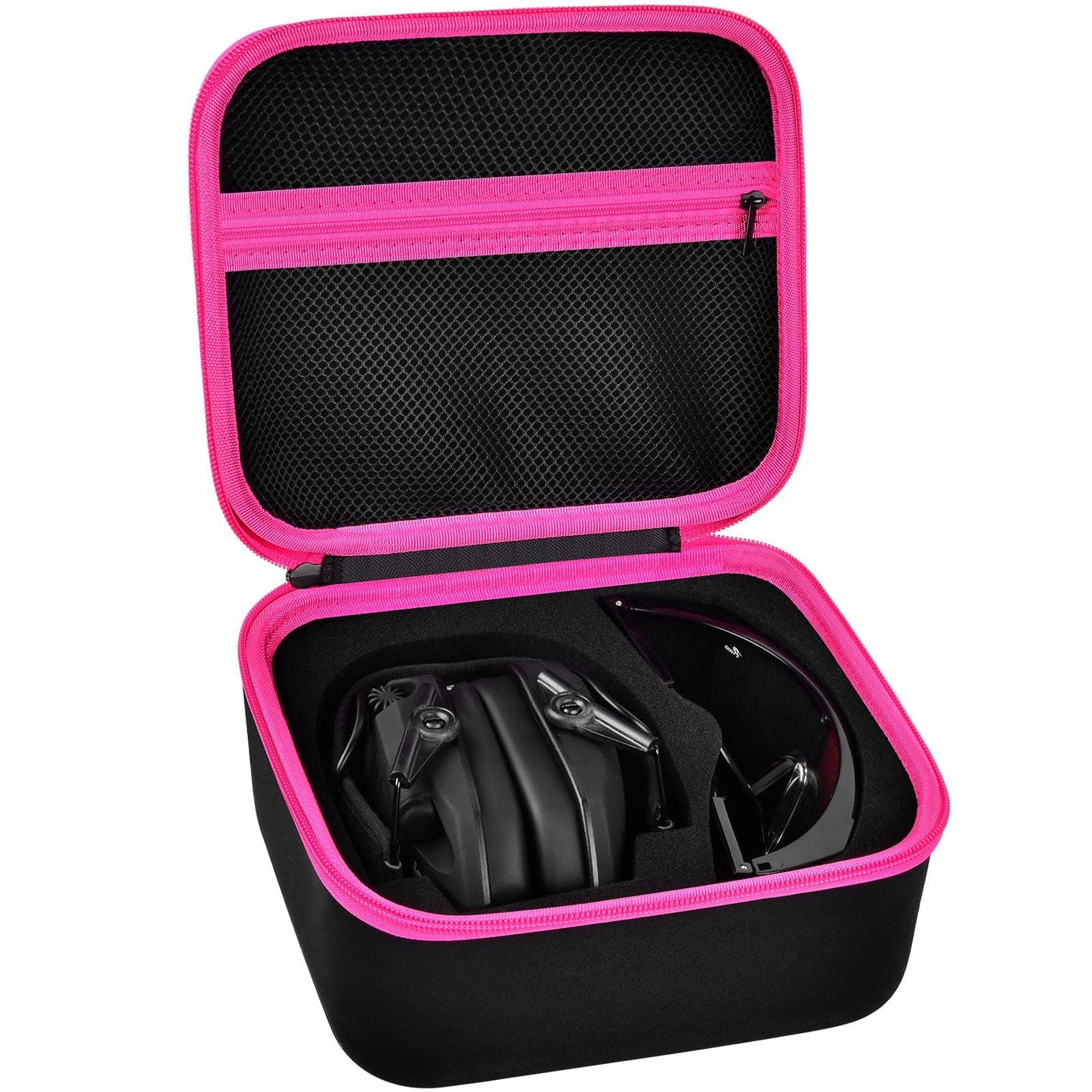 PAIYULE Case for Walker's Razor Slim Electronic Earmuffs Storage Holder/for Howard Leight/for 3M WorkTunes Shooting Hunting Hearing Ear Protection, Safety Eyewear Glasses Storage Holder -Box Only