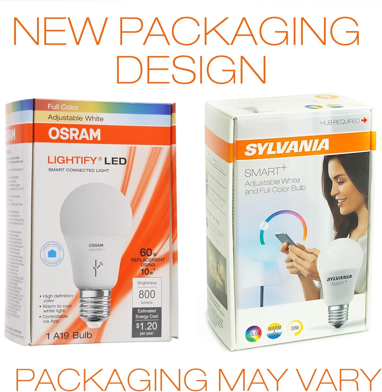SYLVANIA SMART+ ZigBee Full Color and Tunable White A19 LED Bulb, Works with SmartThings, Wink, and Amazon Echo Plus, Hub Needed for Amazon Alexa and Google Assistant, 1 Count (Pack of 1) , Full Color