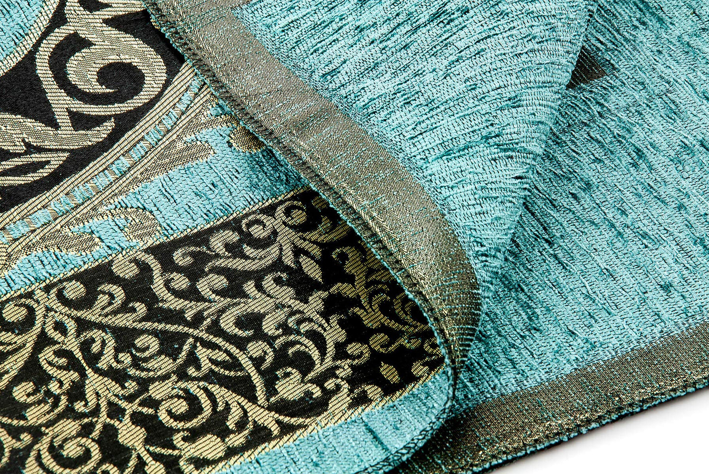 ihvan online Muslim Prayer Rug with 99 Beads Tasbih, Soft Chenille Sajadah, Lightweight & Foldable Janamaz, Portable Travel Prayer Mat, Islamic Gift for Eid, Ramadan, Hajj & Umrah, Mint Green