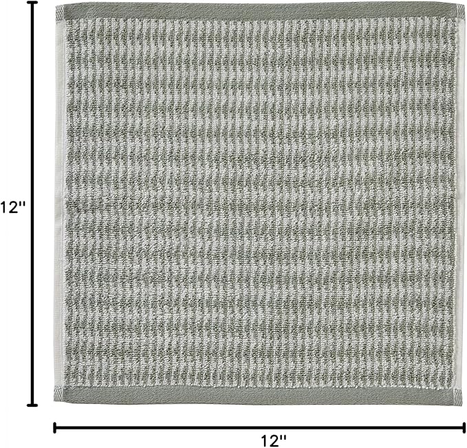 SKL Home Longborough 100% Turkish Cotton Premium 4-Piece Washcloth Set