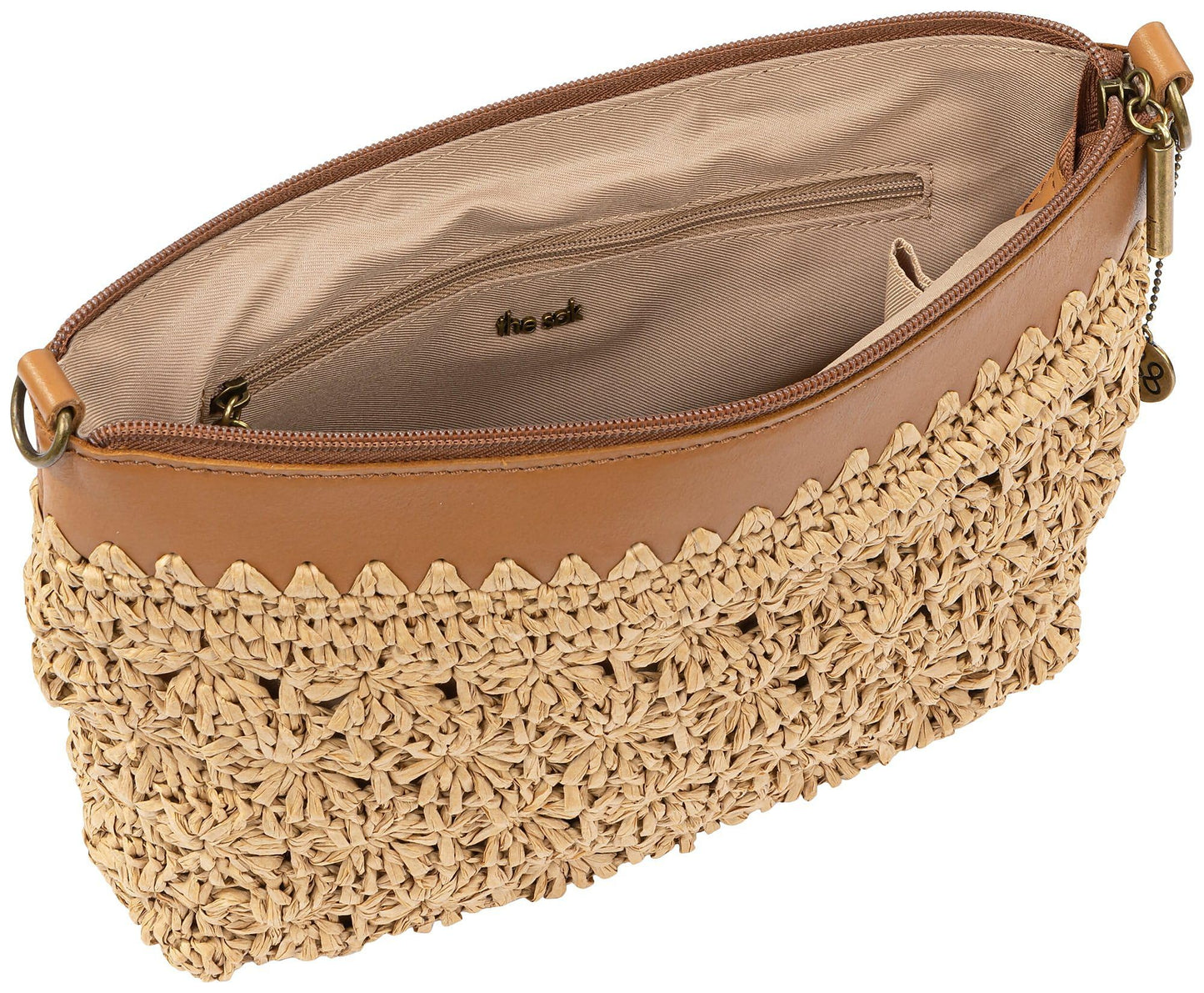 The Sak Lumi Crossbody in Straw, Convertible Crossbody, Natural Primrose Straw