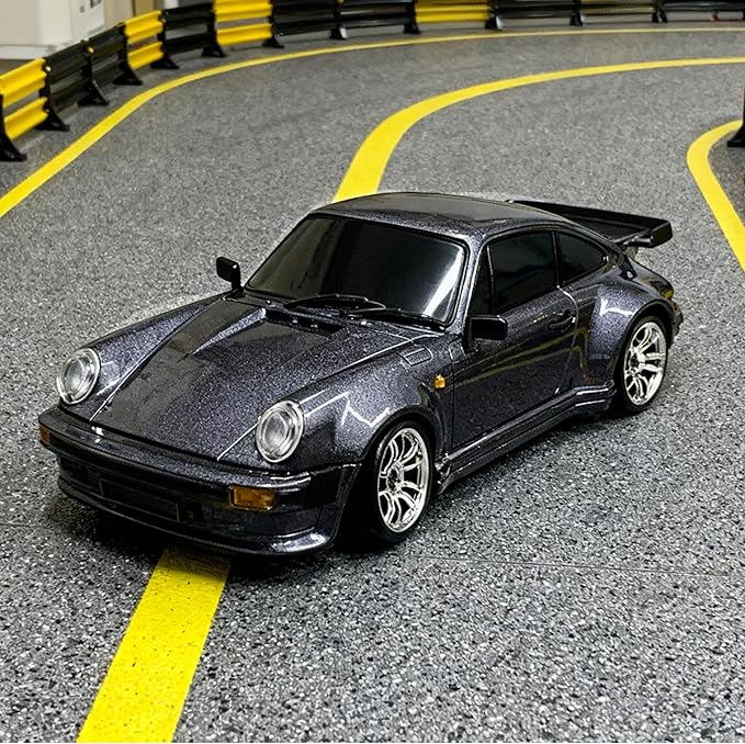 YUCT LDRC 1/18 Scale RC Drift Car RWD Drifting with ESP Gyro Posche 911 Model Car with Alloy Shell for Adults LD1898 Purple