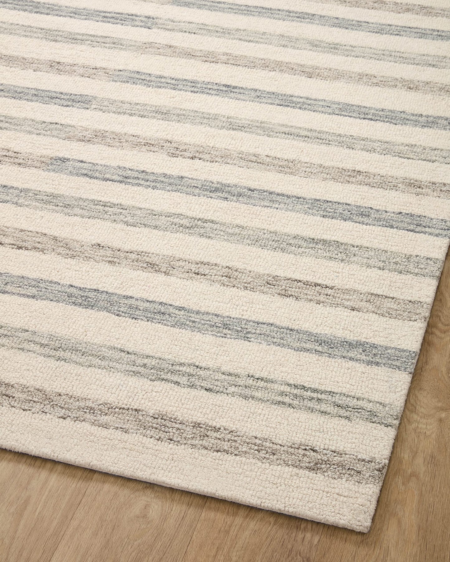 Loloi Chris Loves Julia Chris Collection CHR-05 Ivory/Slate 9'-3" x 13', .50" Pile Height, Area Rug
