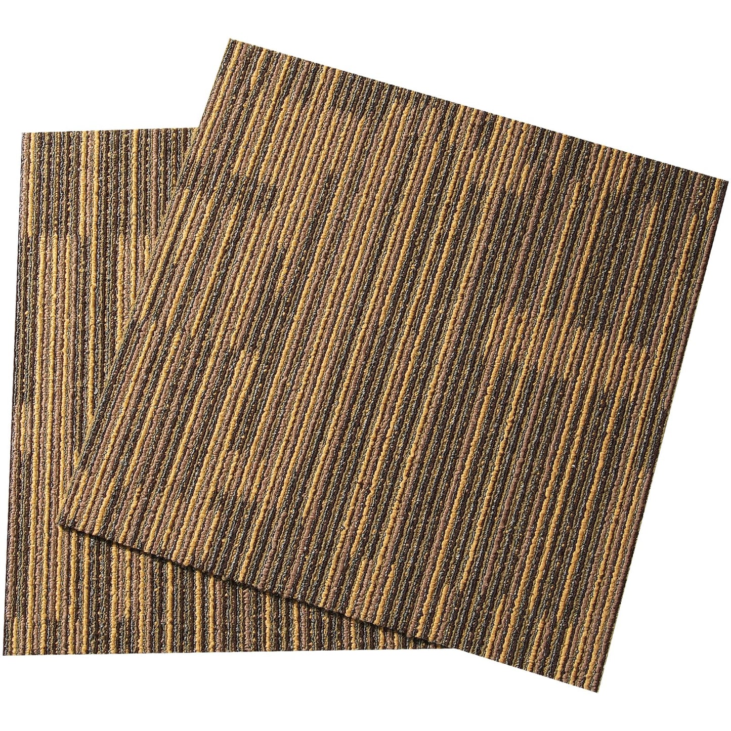 VEVOR Carpet Tiles Reusable, 20"x 20" Carpet Squares with Padding Attached, Soft Padded Carpet Tiles, Easy Install DIY for Bedroom Living Room Indoor Outdoor (16 Tiles, Mixed Brown)