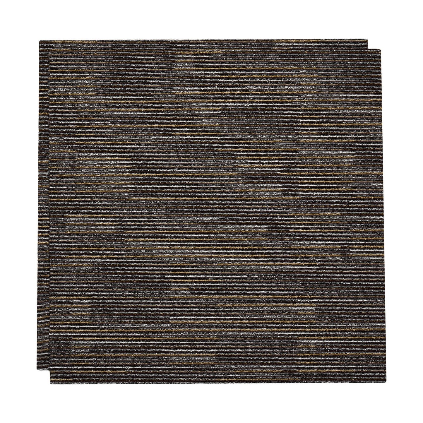 VEVOR Carpet Tiles Reusable 24x24 inch, 24 PCS Modular Carpet Square Rug, Commercial Floor Soft Padded for Seamless Cover 96sq.ft², Easy DIY for Living Room Bedroom Office Indoor,Gray & Brown