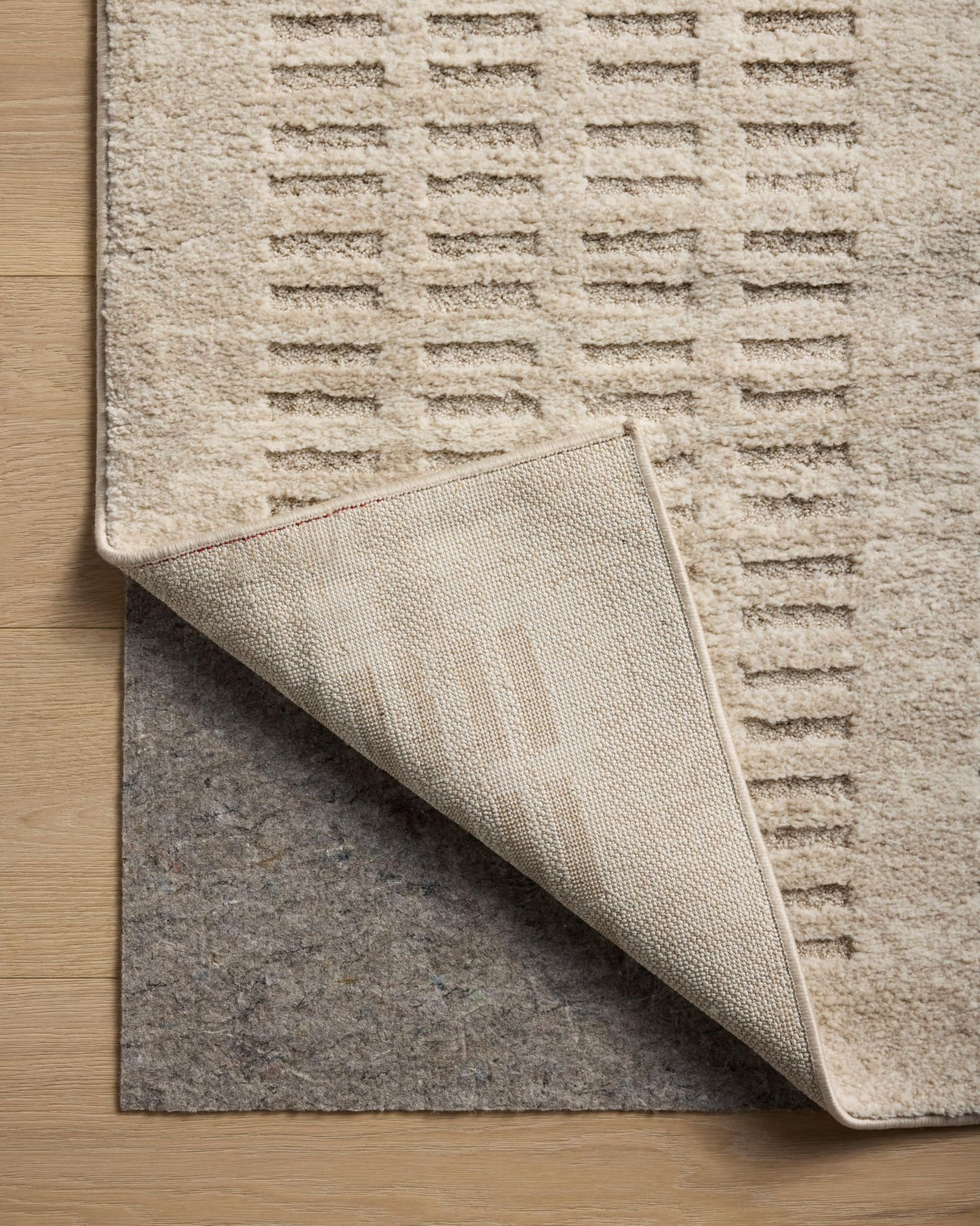 Loloi Amber Lewis Monty Collection MOT-03 Ivory/Beige 6'-7" x 9'-3", .50" Pile Height, Area Rug