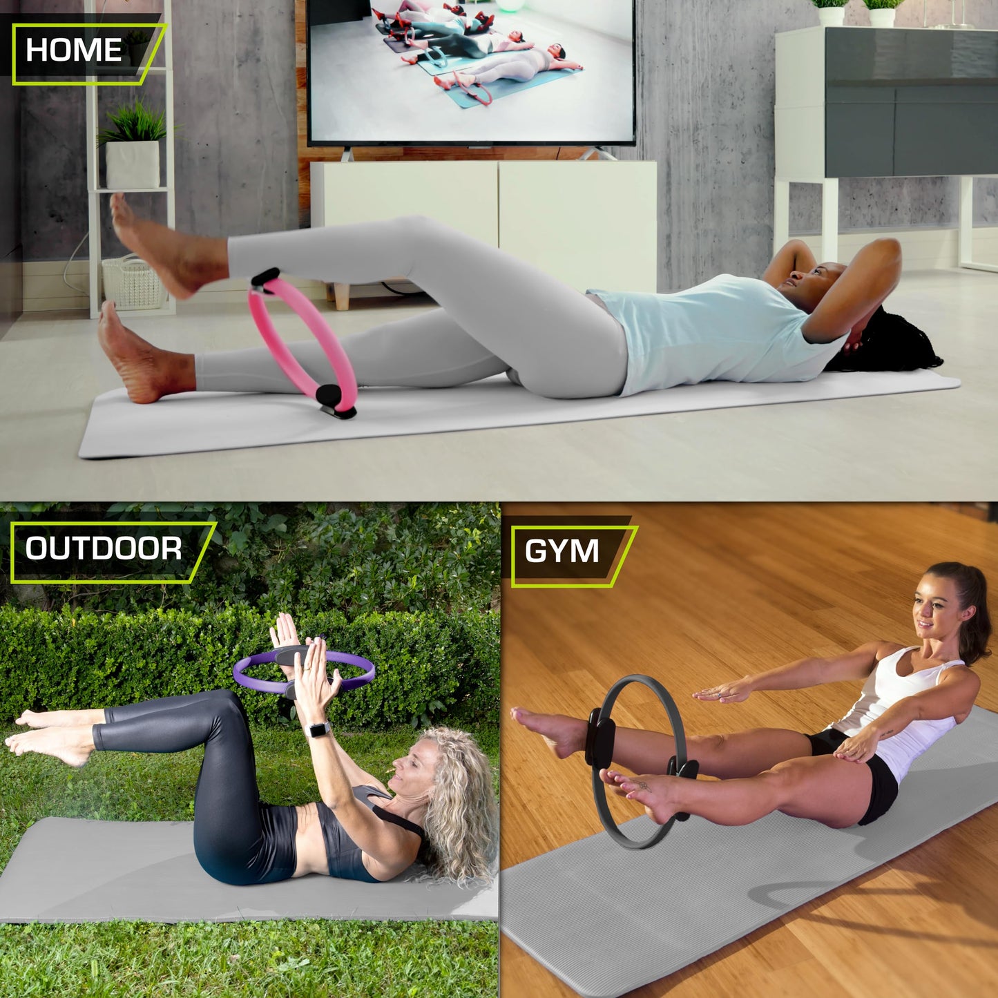 The ProsourceFit Resistance Ring enhances Pilates Workouts with Light Resistance to Help Tone and Strengthen Your Entire core and Body