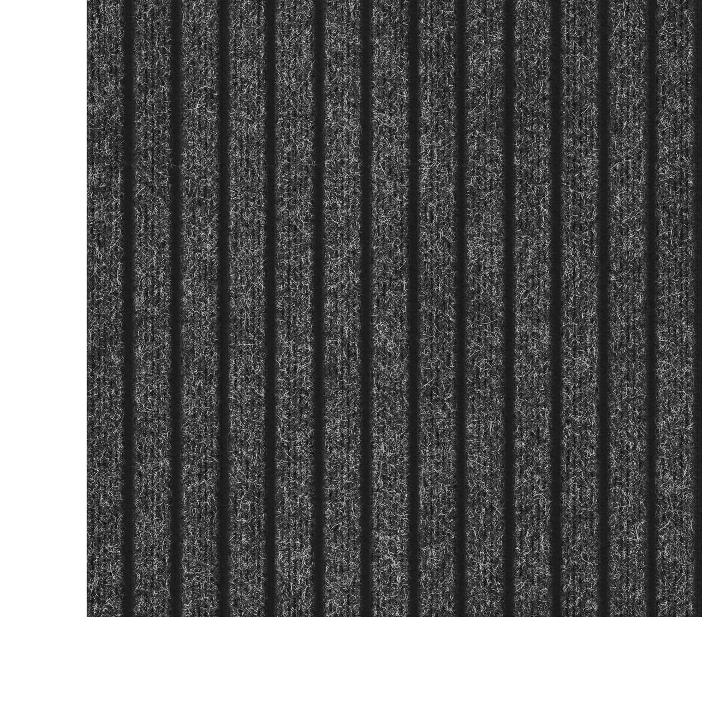 Ottomanson 2'7" x 5' Mud Mat Area Rug Scraper Carpet - Non-Slip, Dirt Trapping for Indoor & Outdoor Use - Ideal for Entryway, Garage, Kitchen, Patio & High-Traffic Areas, Black