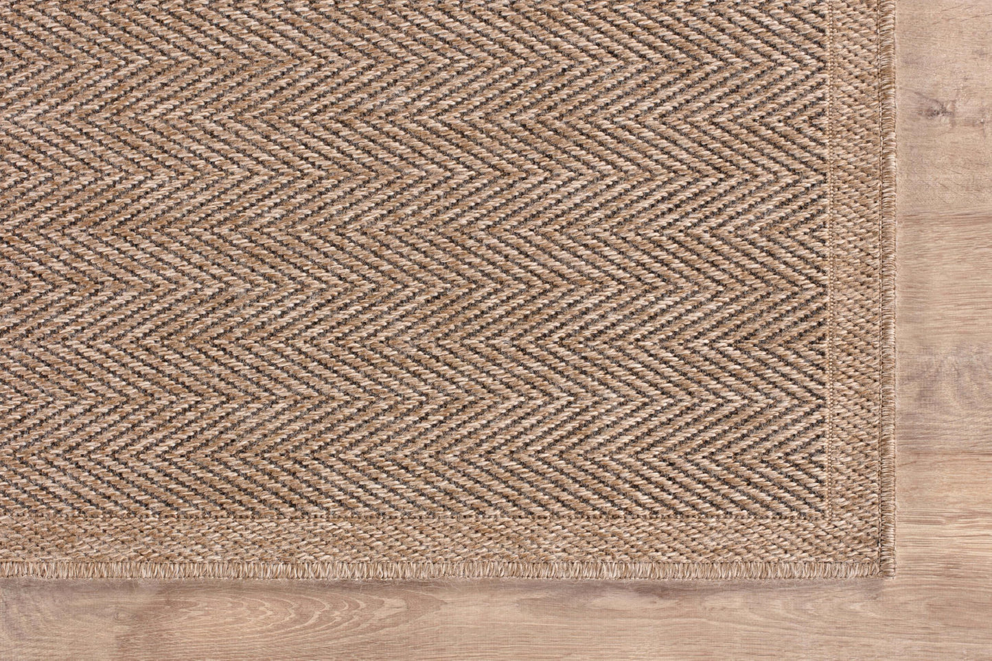 CAMILSON Easy Jute Round Rug 6ft Indoor Outdoor Natural Color Fiber Area Rugs for Living Room Patio and Kitchen Rug Herringbone Woven Design Easy-Cleaning Washable Outside Carpet Alfombras (6 Round)