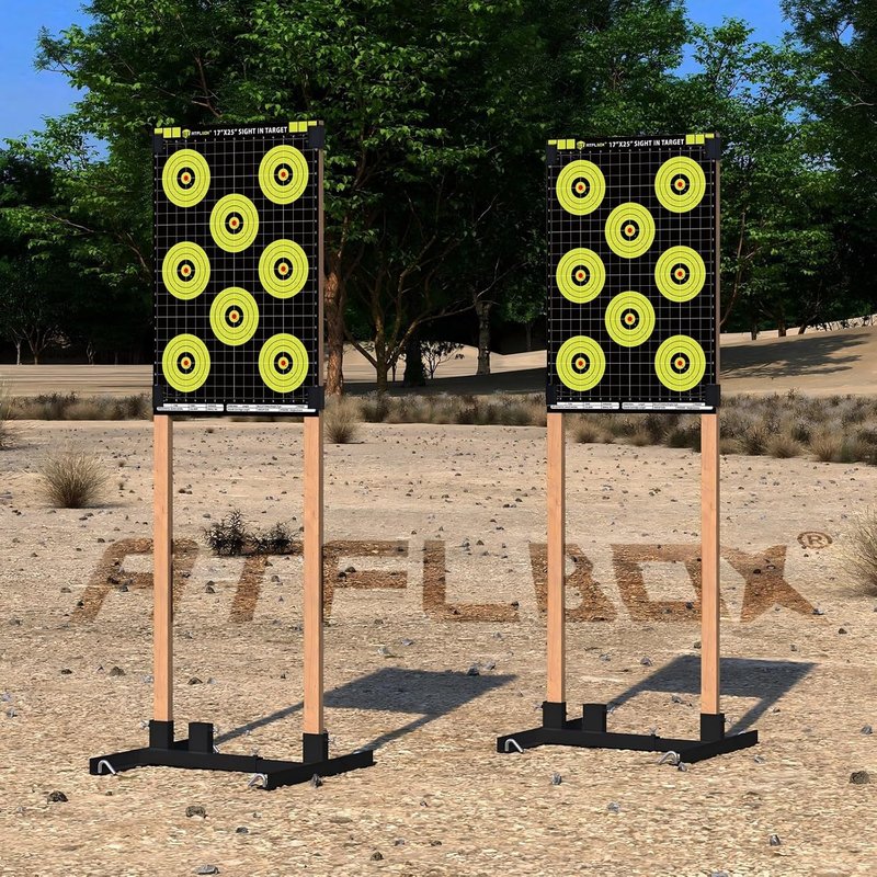 High-Visibility Bullseye Shooting Targets - 17x25 Inch Paper Targets for Handgun, Rifle, Airgun | Perfect for Shooting Range