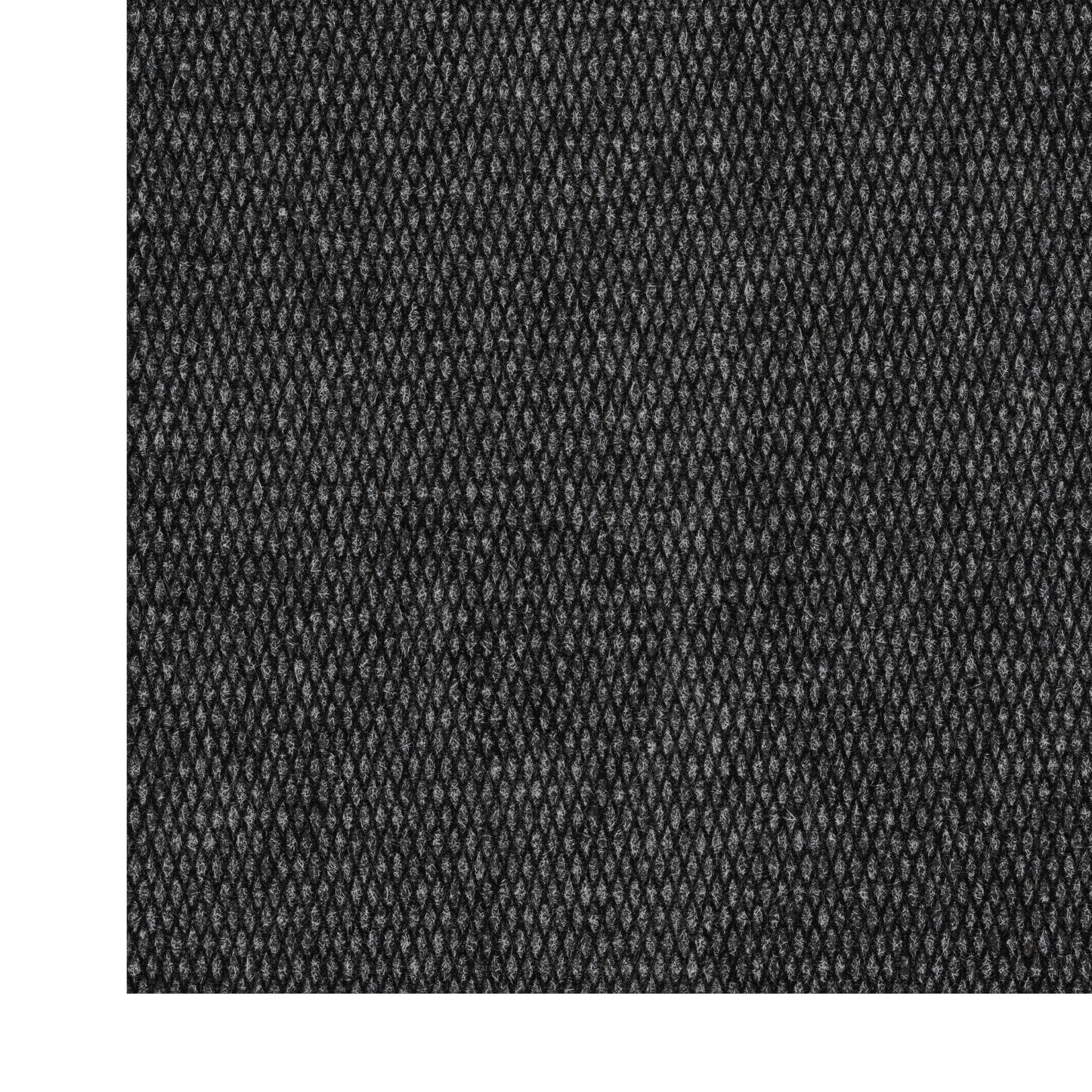 Ottomanson Commercial Scrape Rib Entry Mat – Heavy Duty Ribbed Floor Mat for High Traffic – Non Slip Rubber Back, Waterproof – Indoor Outdoor Use for Offices, Schools, Lobbies, 2'7" x 9', Black