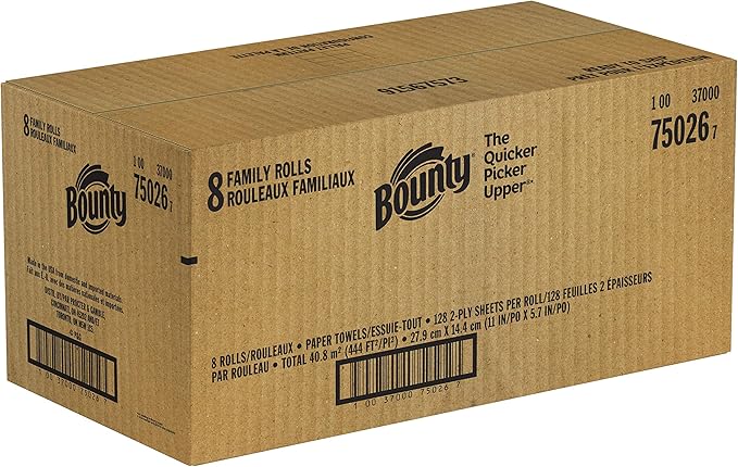 Bounty Quick Size Paper Towels, 8 Family Rolls