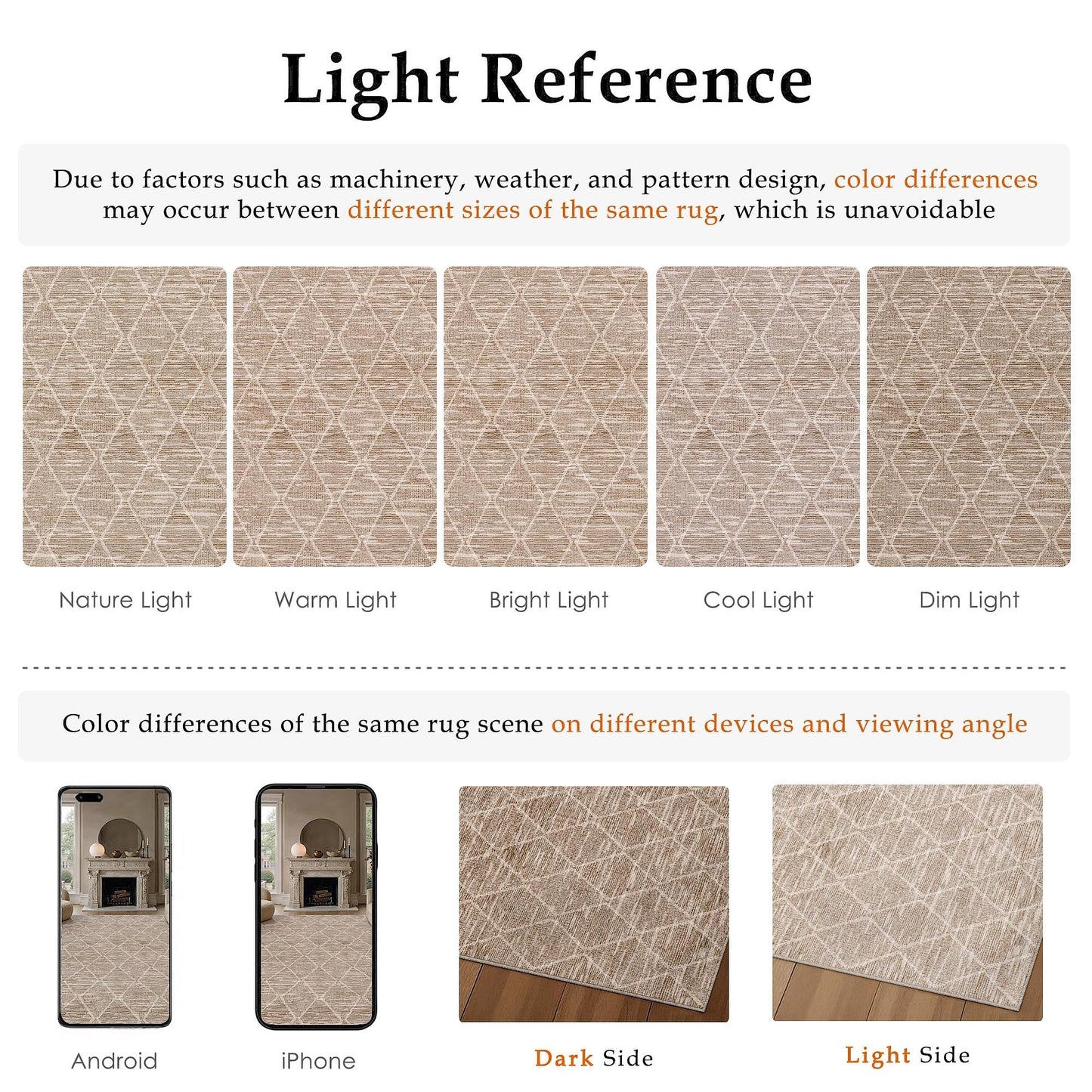 HUGEAR 2x3 Area Rugs Brown Washable Entryway Rug Neutral Modern Geometric Carpet Non-Shedding Non-Slip Low Pile Living Room Bedroom Kitchen Indoor Home Decor