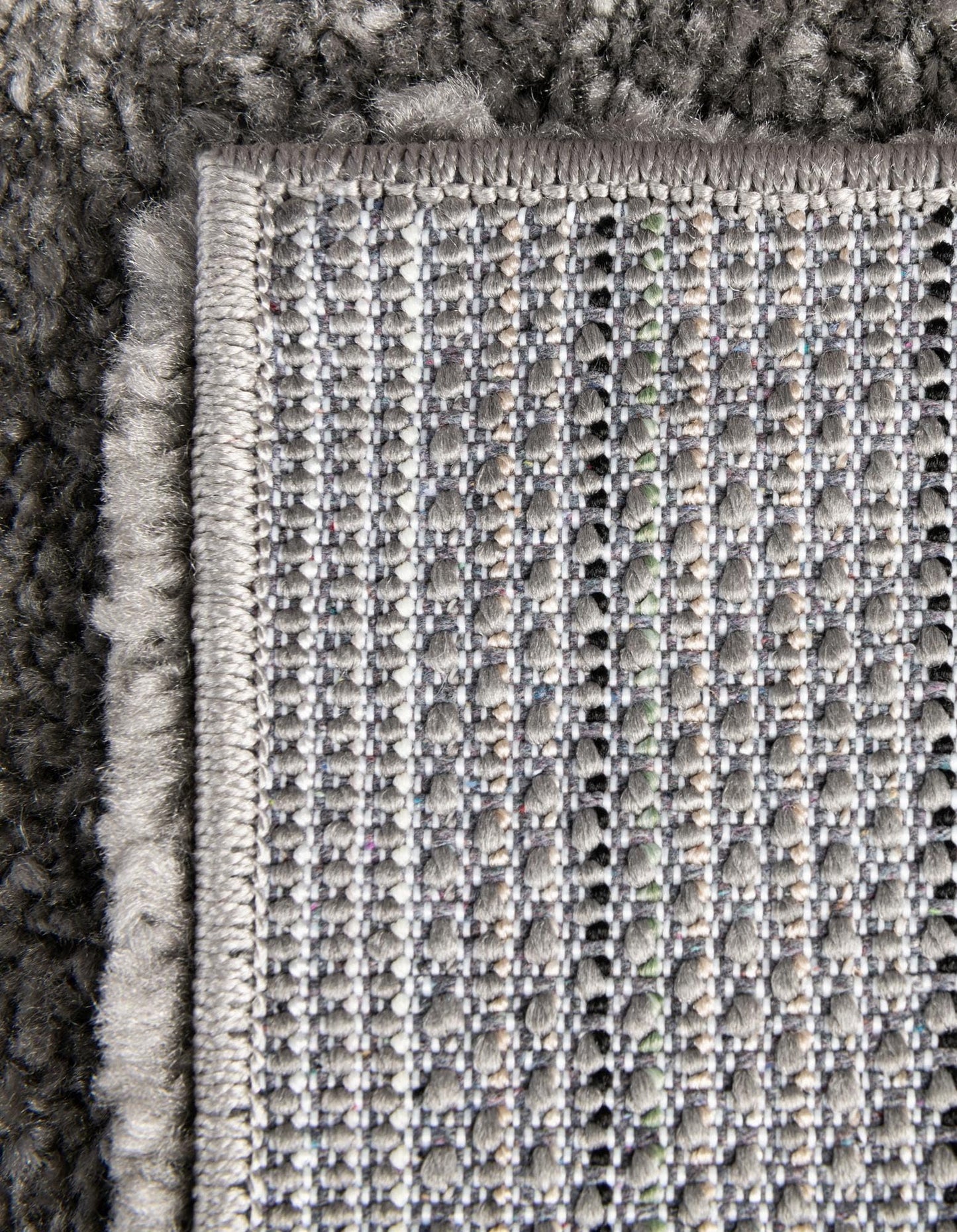 Rugs.com Solid Frieze Collection Rug – 8x10 Gray Shag Rug Perfect for Living Rooms, Large Dining Rooms, Open Floorplans